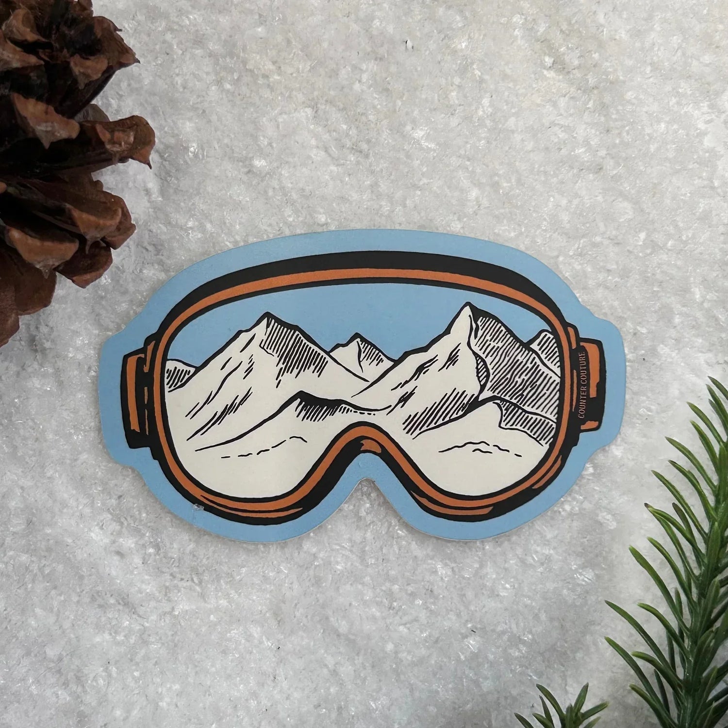 Slope Life Water Bottle Sticker - 3.50” Premium Vinyl, Weather Proof & Scratch Resistant - Counter Couture