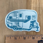 Trailer Die Cut Sticker - Teal - Counter Couture
