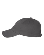 Skull Patch Classic Dad Hat – Charcoal Bio-Washed Cotton Cap - Counter Couture