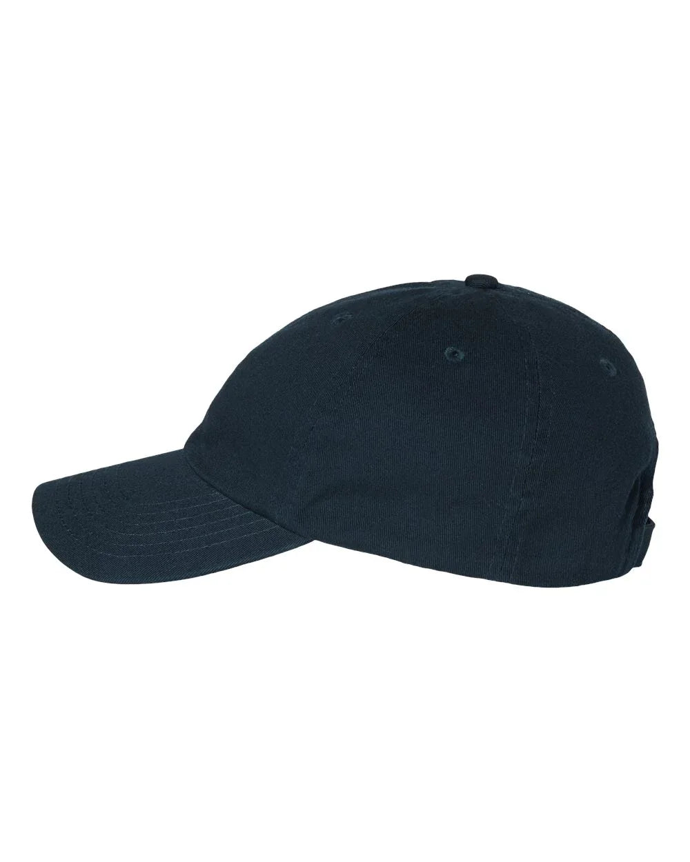 Bison Patch Classic Dad Hat – Navy Bio-Washed Cotton Cap - Counter Couture
