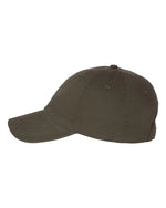 Bigfoot Patch Classic Dad Hat – Olive Bio-Washed Cotton Cap - Counter Couture