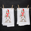 Winter Grizzly Bear Flour Sack Towel