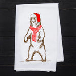 Winter Grizzly Bear Flour Sack Towel - Counter Couture