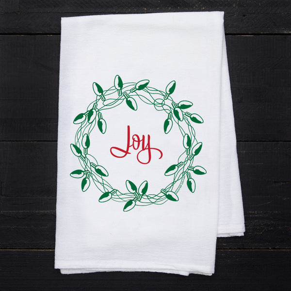 Christmas Towel Set of 2 - Santa and Wreath