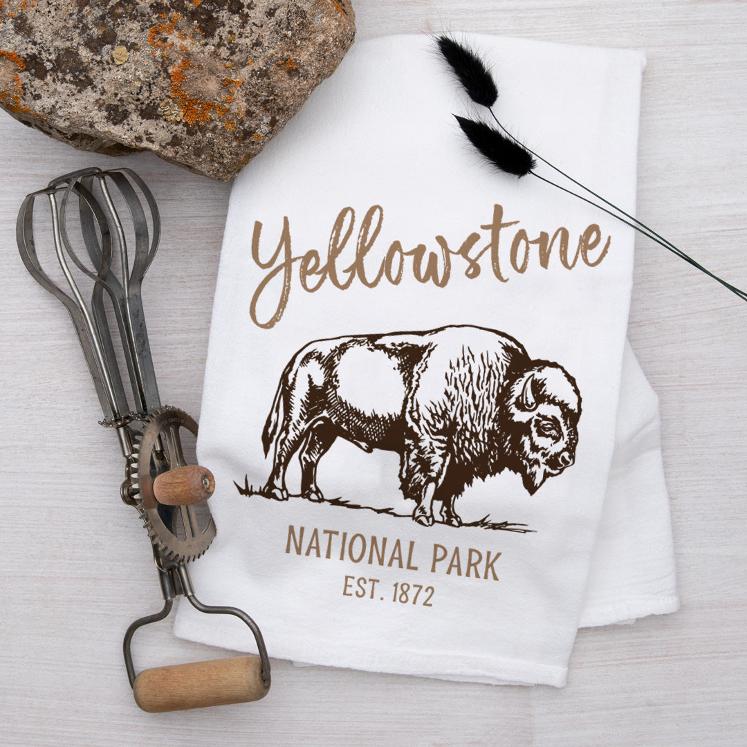 Yellowstone Flour Sack Towel - Counter Couture