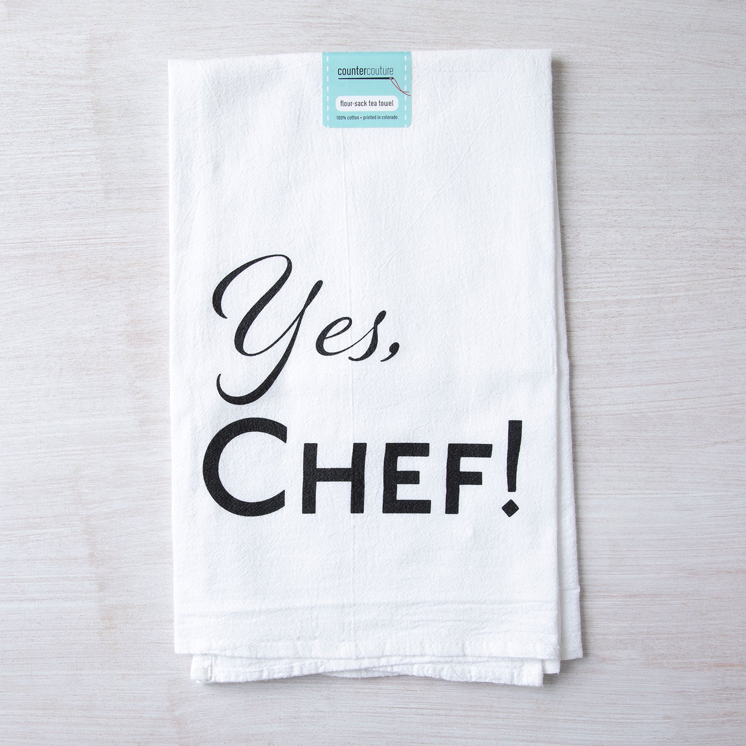 Yes Chef Tea Towel - Counter Couture