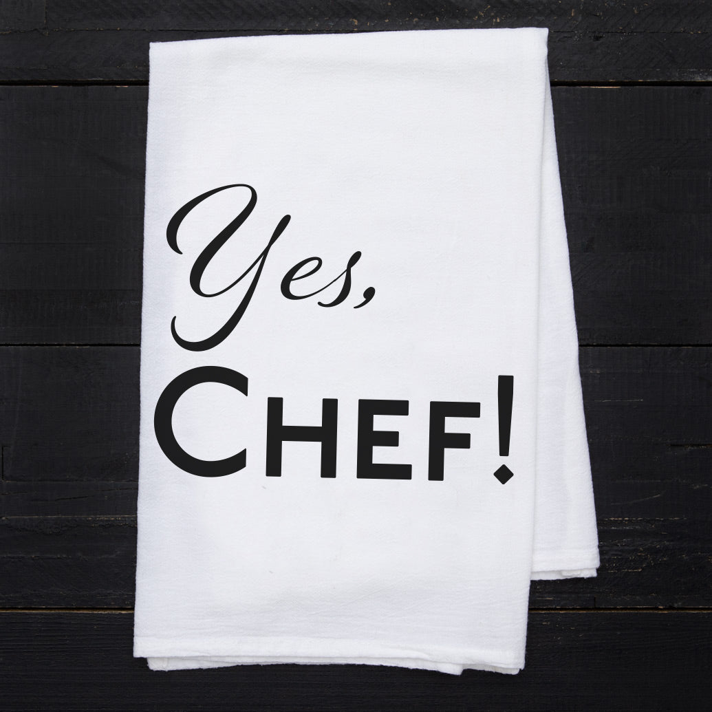Yes Chef Tea Towel - Counter Couture