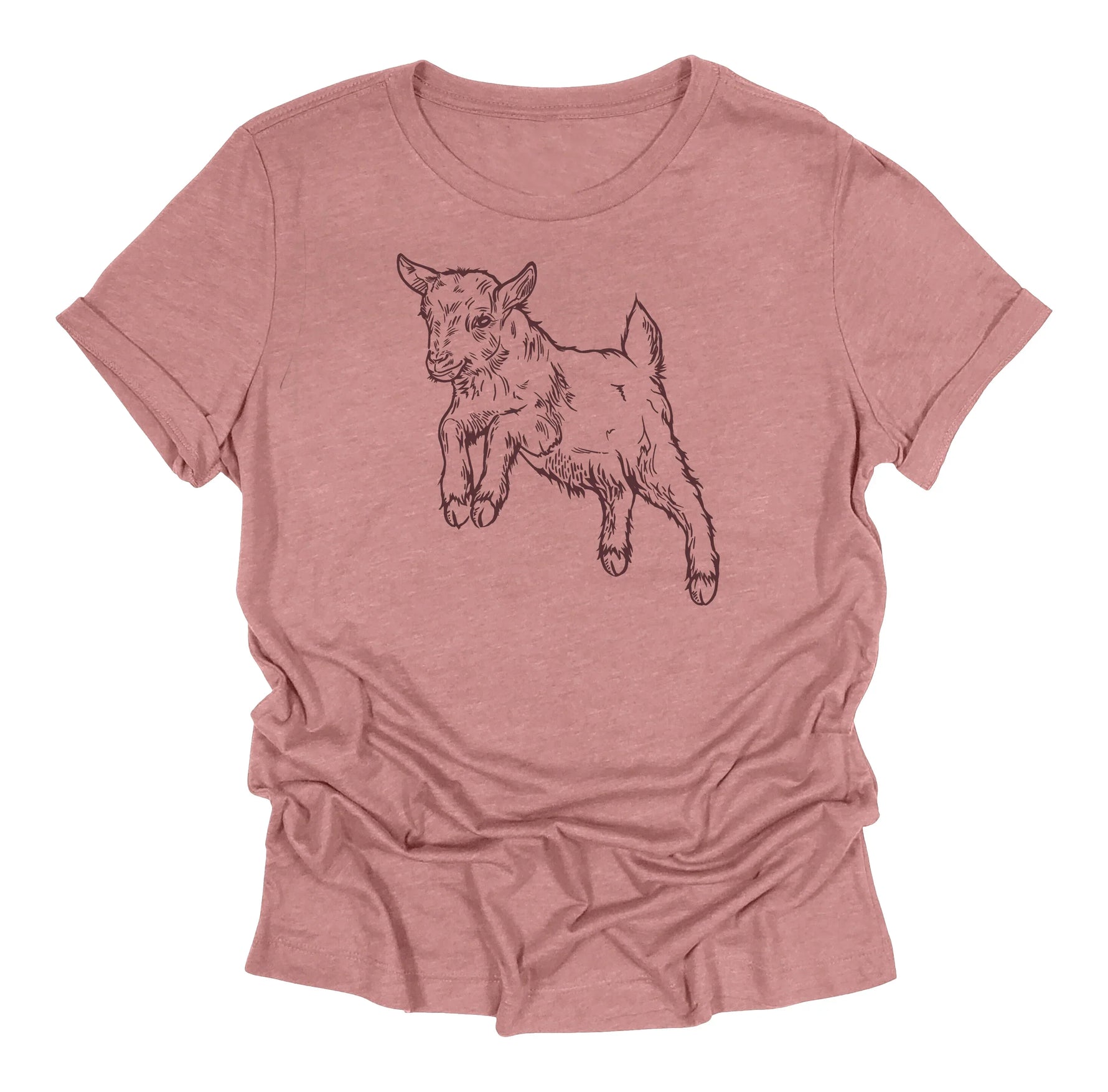 Baby Goat Women's Tee - Eco-Friendly, Hand-Drawn, Locally Made - Counter Couture