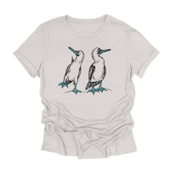 Blue Footed Booby T-Shirt – Women's Graphic Tee | Soft Cotton Blend, Eco Friendly Shirt
