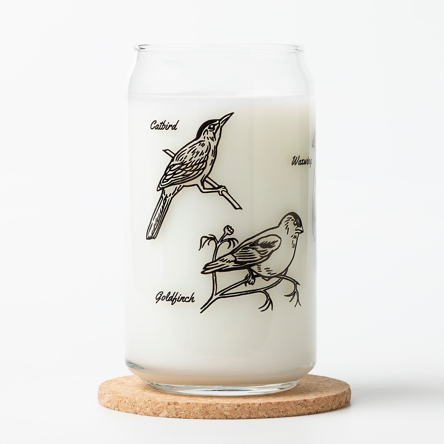 Bird Beer Can Glass