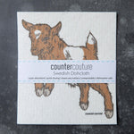 Baby Goat Swedish Dishcloth - Eco-Friendly & Biodegradable - Counter Couture