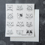 Cat Faces Swedish Dish Cloth - Eco-Friendly & Biodegradable - Counter Couture