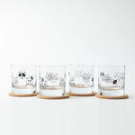 Cat Faces Rocks Glass - 11oz Whiskey glass - Lead Free - Counter Couture