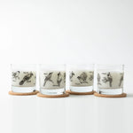 Backyard Birds Rocks Glass - 11oz Whiskey Glass - Locally Made - Counter Couture