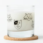 Cat Faces Rocks Glass - 11oz Whiskey glass - Lead Free - Counter Couture