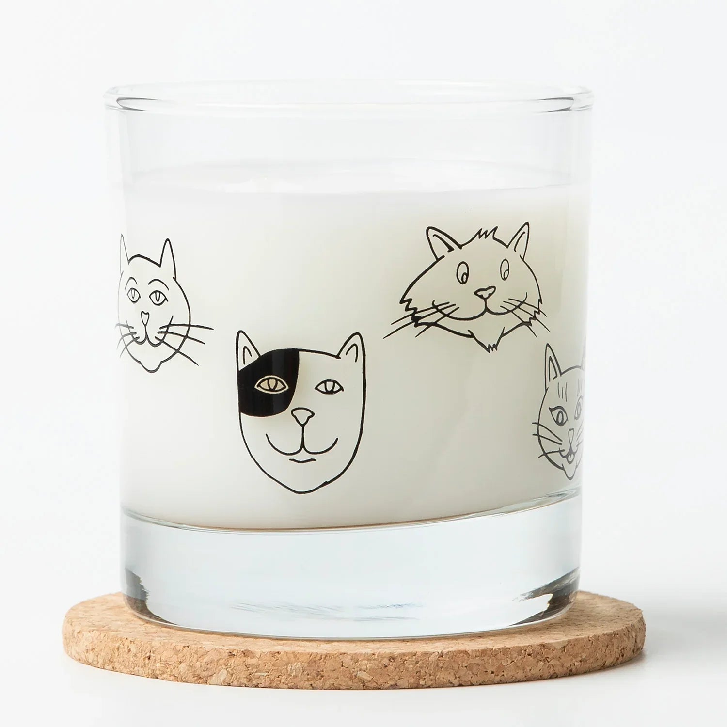 Cat Faces Rocks Glass - 11oz Whiskey glass - Lead Free - Counter Couture