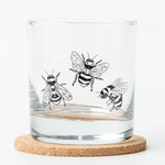 Bumble Bee Rocks Glass - 11oz Whiskey Glass - Locally Made - Counter Couture