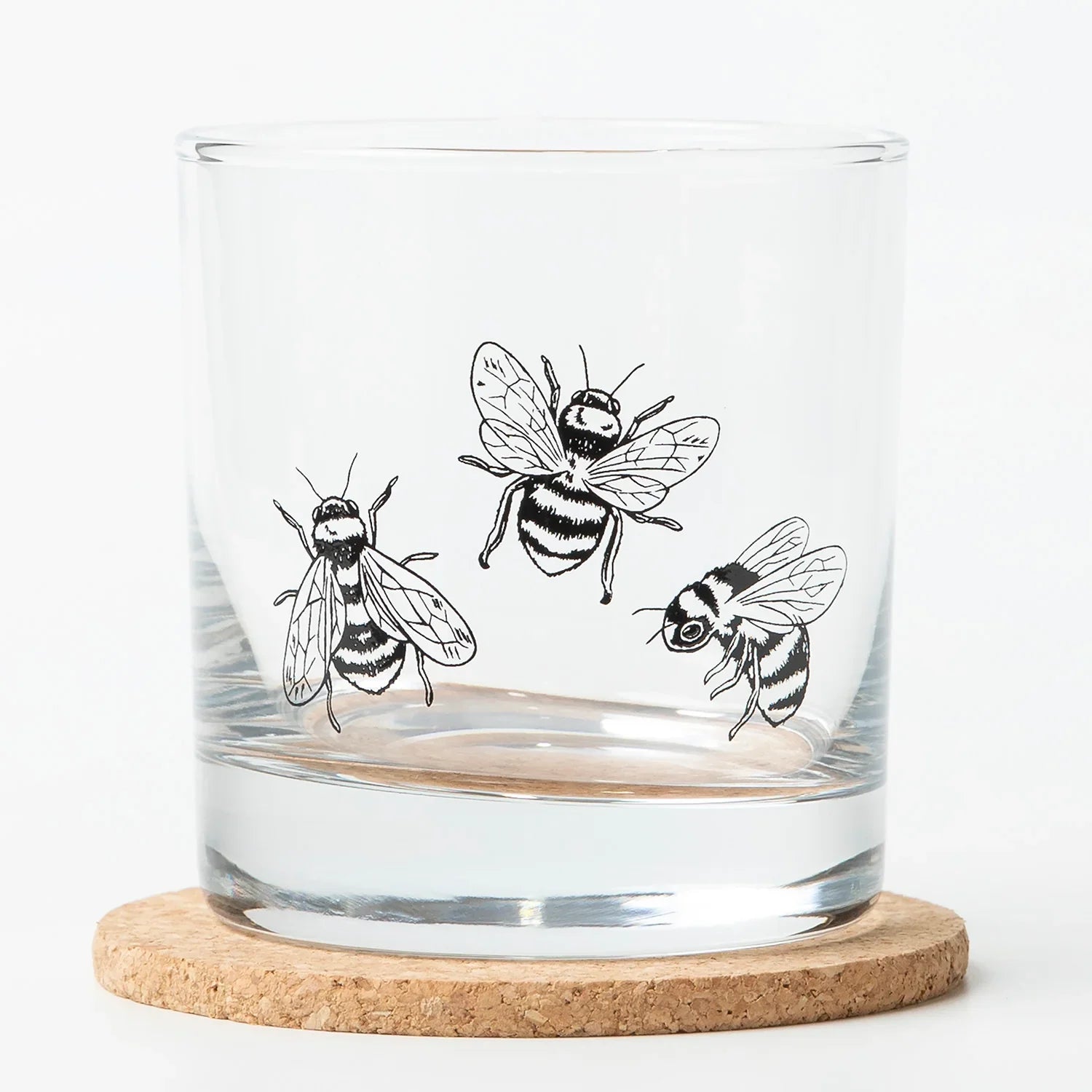 Bumble Bee Rocks Glass - 11oz Whiskey Glass - Locally Made - Counter Couture