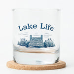 Lake Life Rocks Glass - 11oz Whiskey Glass - Locally Made - Counter Couture