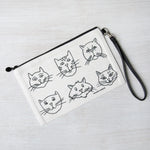 Cat Faces Zipper Pouch - Counter Couture