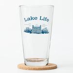 Lake Life Pint Glass - 16oz Beer Glass - Locally Made - Counter Couture