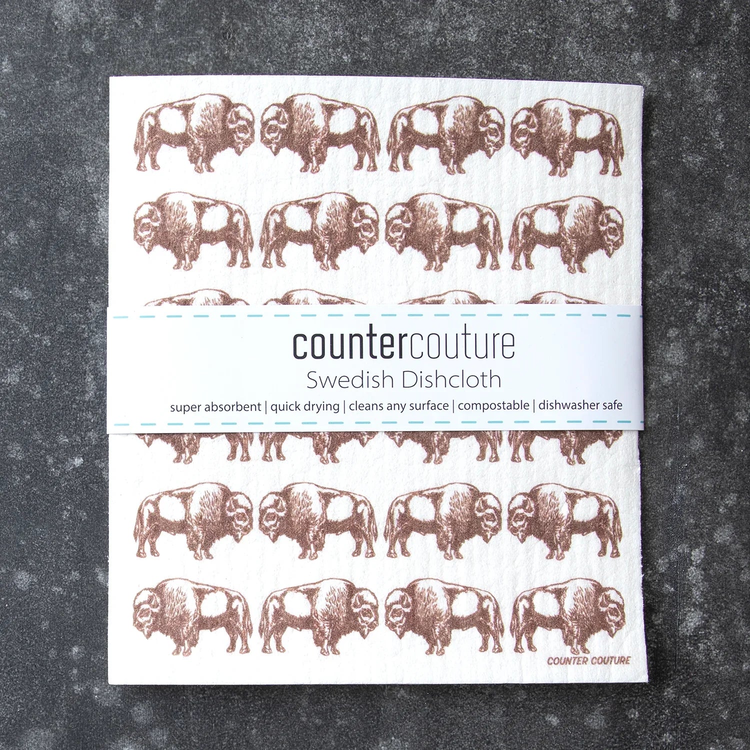Bison Swedish Dish Cloth - Eco-Friendly & Biodegradable - Counter Couture