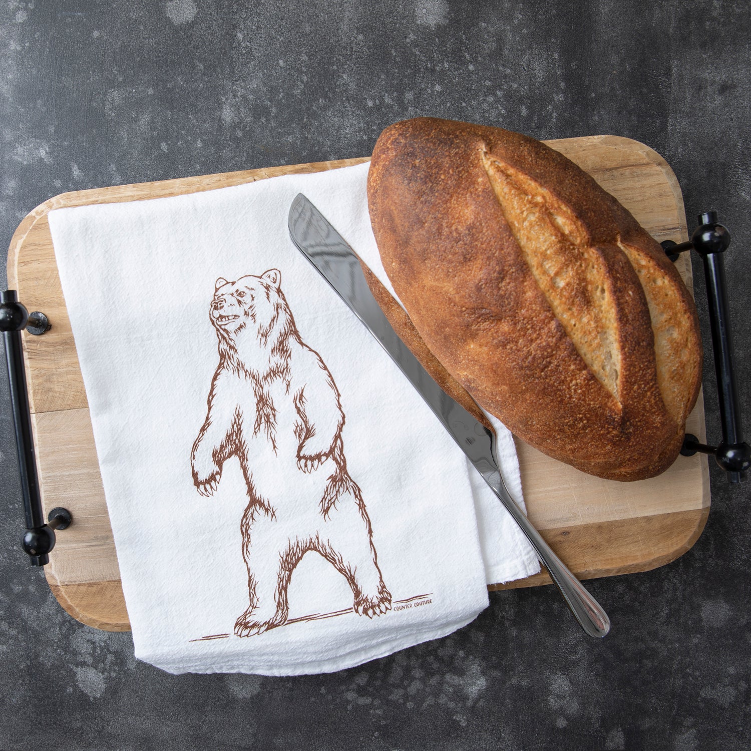 Bear Flour Sack Towel - Counter Couture