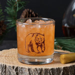 Bear Rocks Glass - 11oz Whiskey Glass - Locally Made - Counter Couture