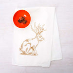 Jackalope Flour Sack Towel - Counter Couture