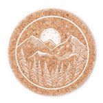 Midnight Mountain Range Cork Coaster - Counter Couture
