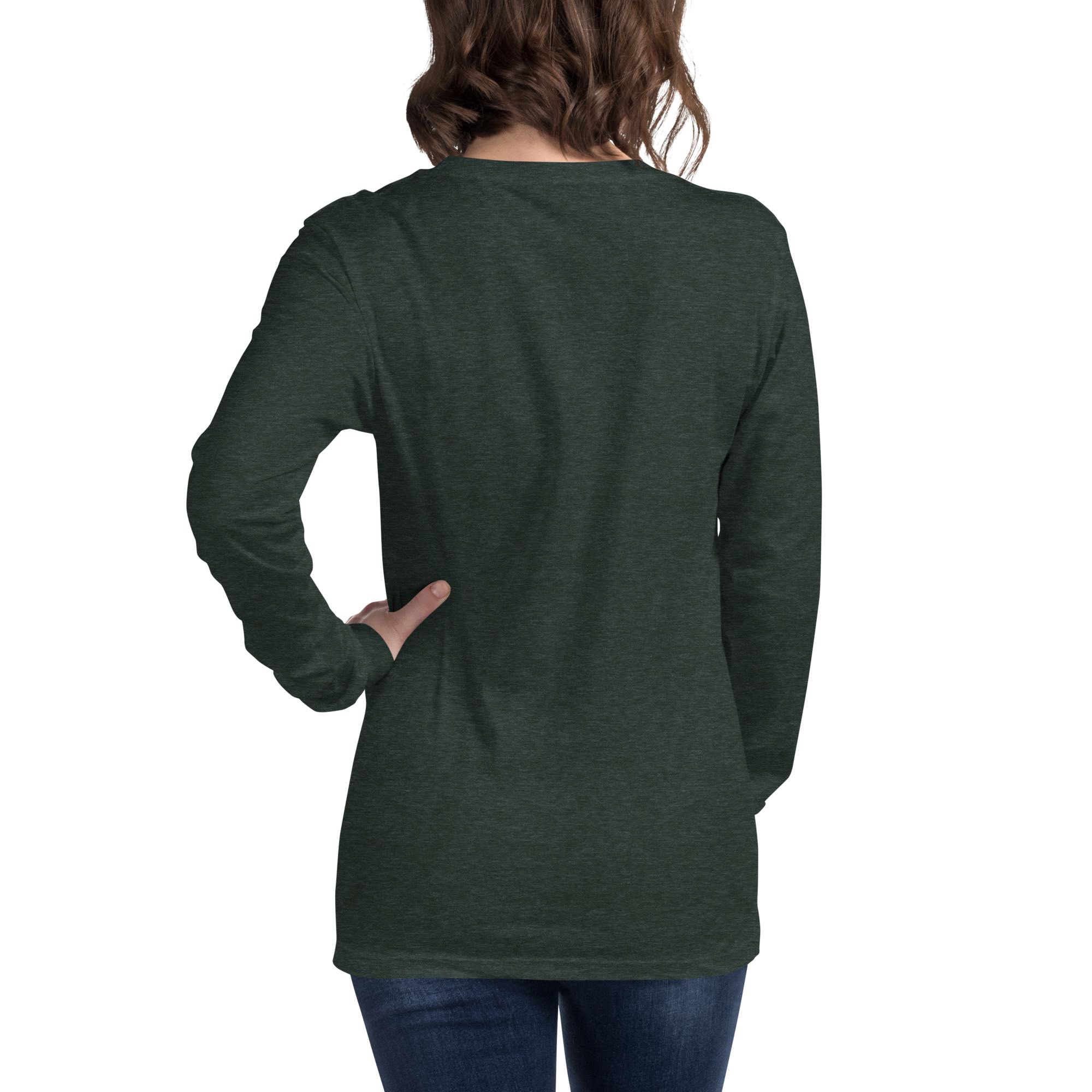 Midnight Mountain Long Sleeve Shirt – Unisex Winter T-Shirt – Graphic Tee – Mountain Shirt