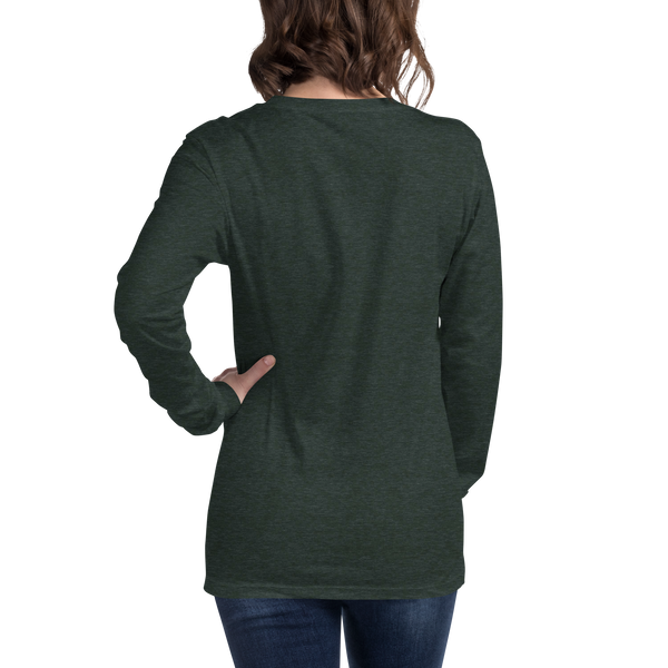 Midnight Mountain Long Sleeve Shirt – Unisex Winter T-Shirt – Graphic Tee – Mountain Shirt