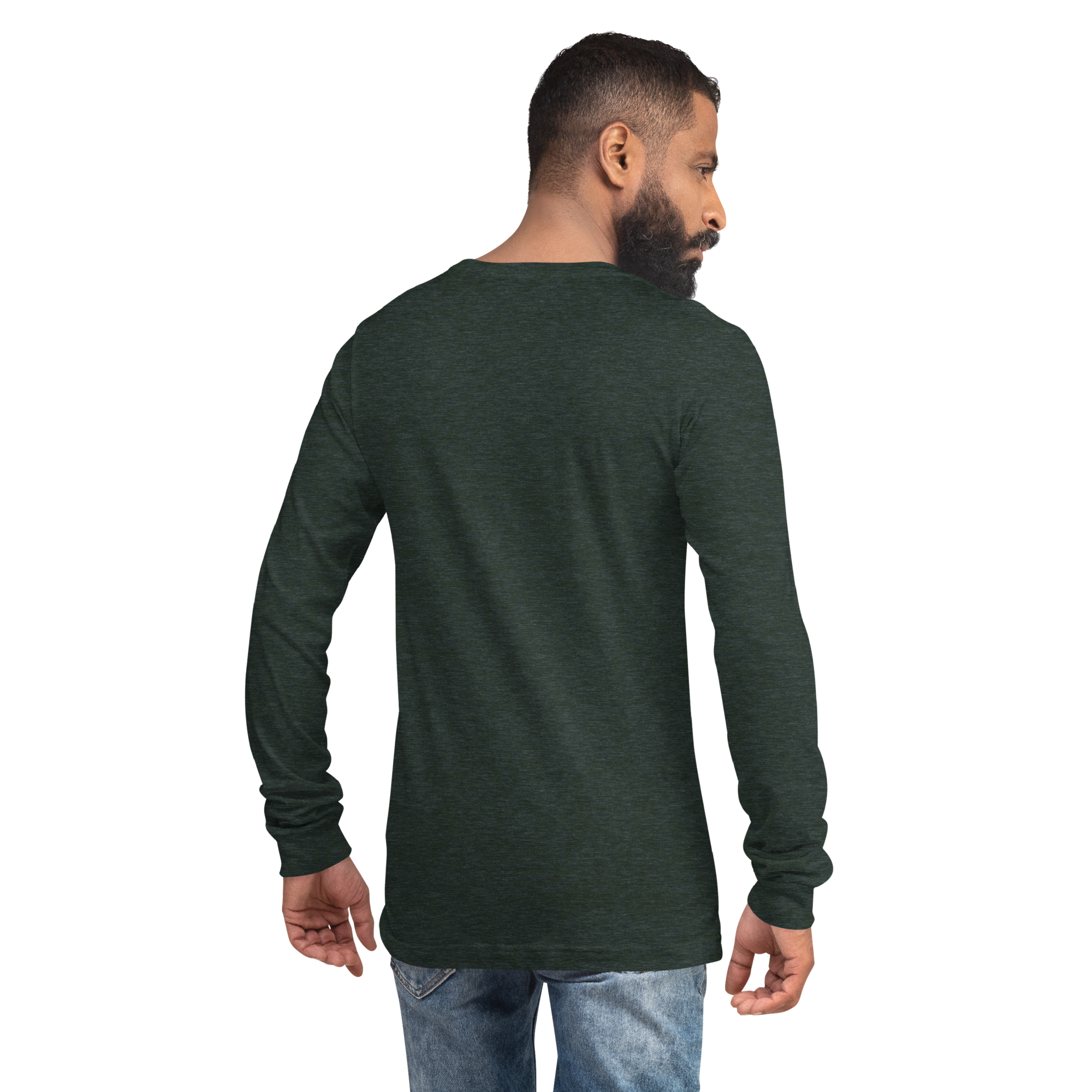 Midnight Mountain Long Sleeve Shirt – Unisex Winter T-Shirt – Graphic Tee – Mountain Shirt