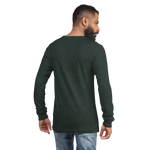 Midnight Mountain Long Sleeve Shirt – Unisex Winter T-Shirt – Graphic Tee – Mountain Shirt - Counter Couture