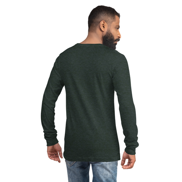 Midnight Mountain Long Sleeve Shirt – Unisex Winter T-Shirt – Graphic Tee – Mountain Shirt