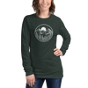 Midnight Mountain Long Sleeve Shirt – Unisex Winter T-Shirt – Graphic Tee – Mountain Shirt