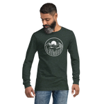 Midnight Mountain Long Sleeve Shirt – Unisex Winter T-Shirt – Graphic Tee – Mountain Shirt - Counter Couture