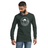 Midnight Mountain Long Sleeve Shirt – Unisex Winter T-Shirt – Graphic Tee – Mountain Shirt