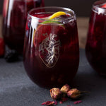 Anatomical Heart Stemless Wine Glass - Platinum Silver - 17oz Glass - Counter Couture