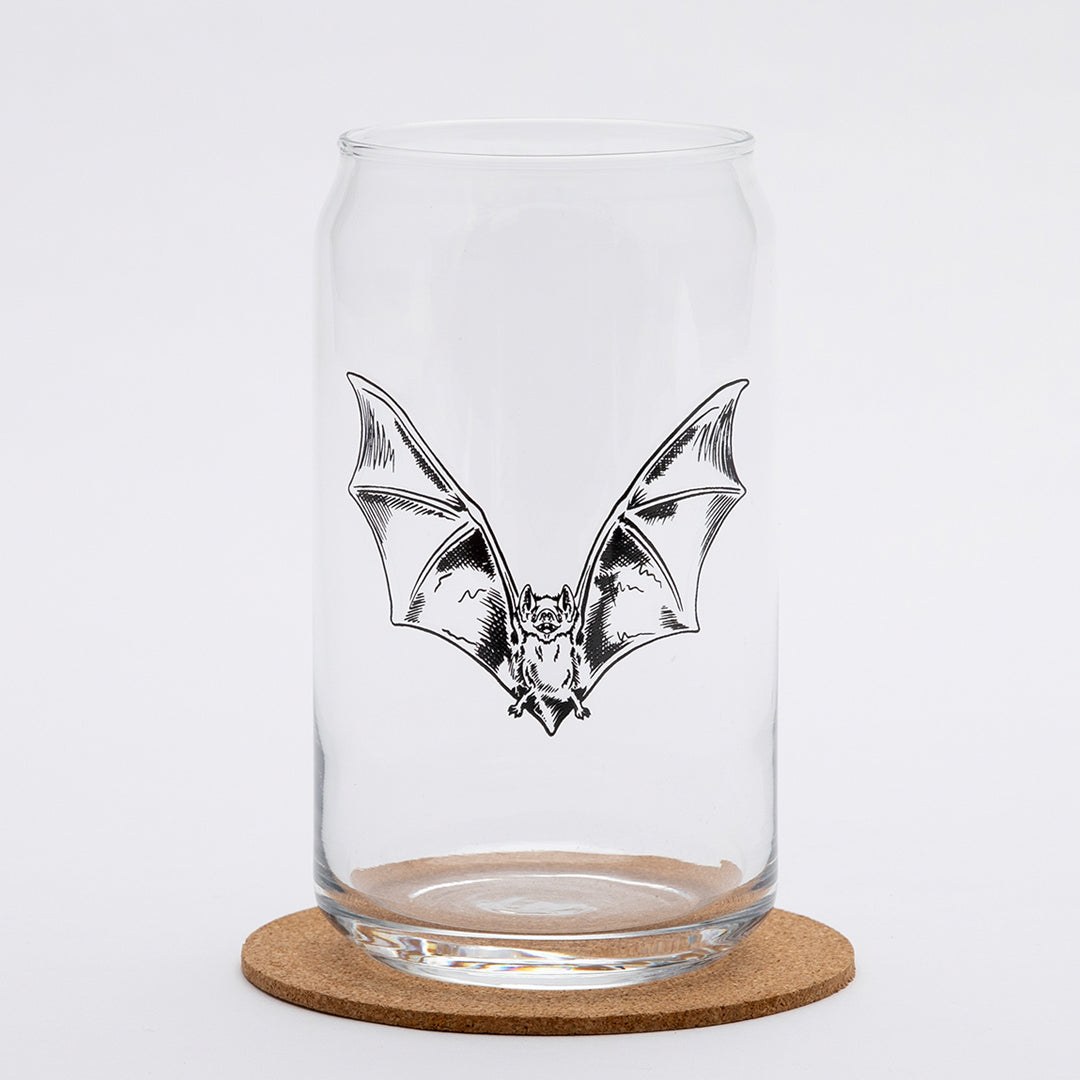 Bat Iced Coffee Can Glass Halloween Gift - Counter Couture