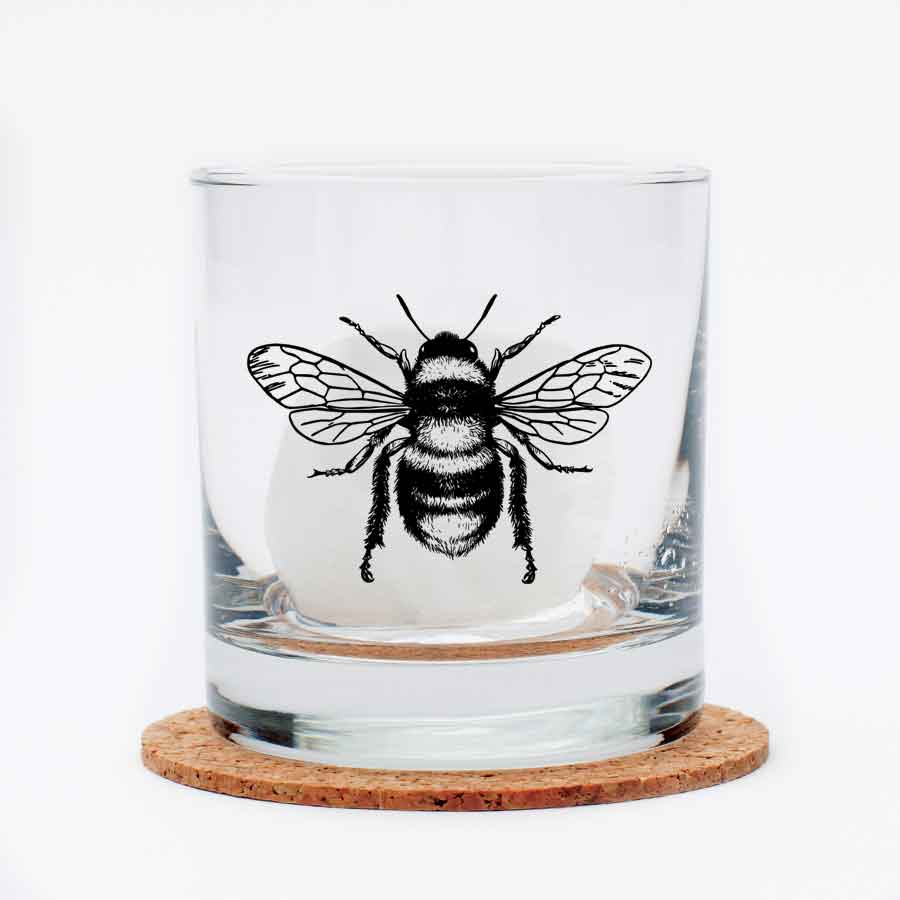Bumble Bee Whiskey Glass-Counter Couture