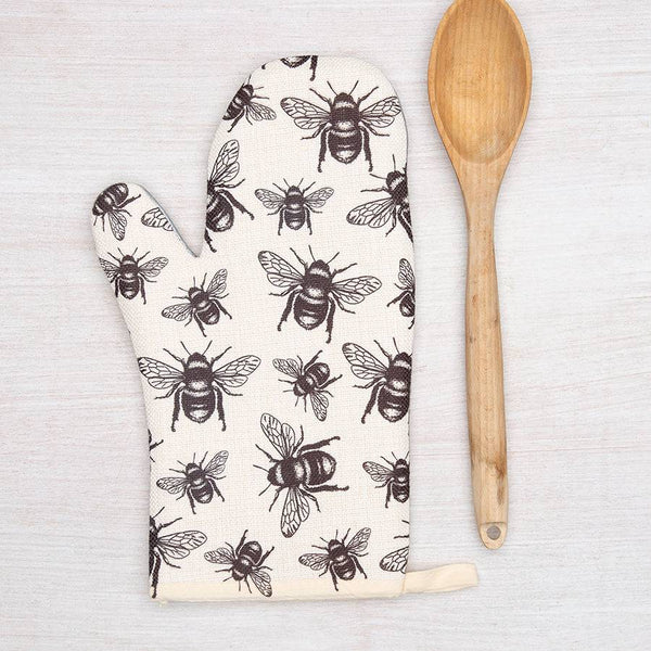 Bee Oven Mitt + Potholder - Counter Couture