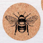 Bee Cork Coasters - Hand-Printed - Eco-Friendly - Locally Made - Counter Couture