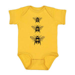 Bee Baby Bodysuit - Eco-Friendly, Hand-Drawn, 3-18 months - Counter Couture