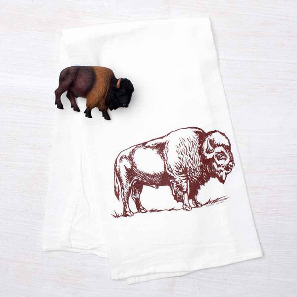 Bison Flour Sack Towel-Counter Couture