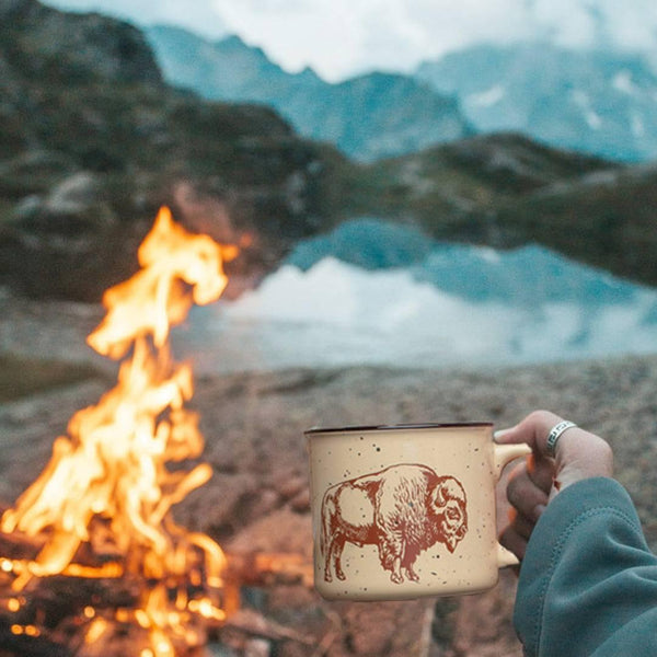 Buffalo Ceramic Campfire Coffee Mug - Counter Couture