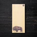 Bison To Do List Pad - Magnetic Notepad with 50 Pages for Organized Grocery Trips - Counter Couture