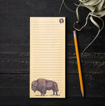 Bison To Do List Pad - Magnetic Notepad with 50 Pages for Organized Grocery Trips - Counter Couture