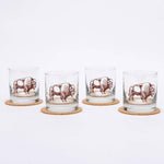 Bison Rocks Glass - 11oz Whiskey Glass - Lead Free - Counter Couture
