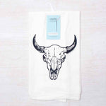 Buffalo Skull Flour Sack Towel - Eco-Friendly And Hand-Drawn - Counter Couture